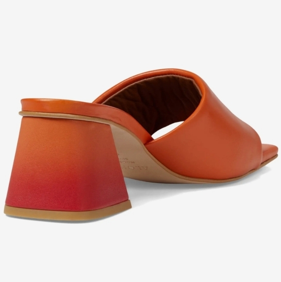 Alohas Brushed Degradé in Pomelo Orange Leather Sandals EU 39 - Picture 2 of 15